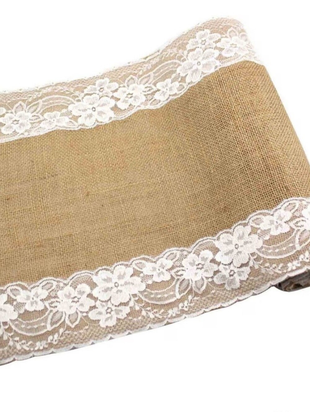 Burlap & Lace Table Runner